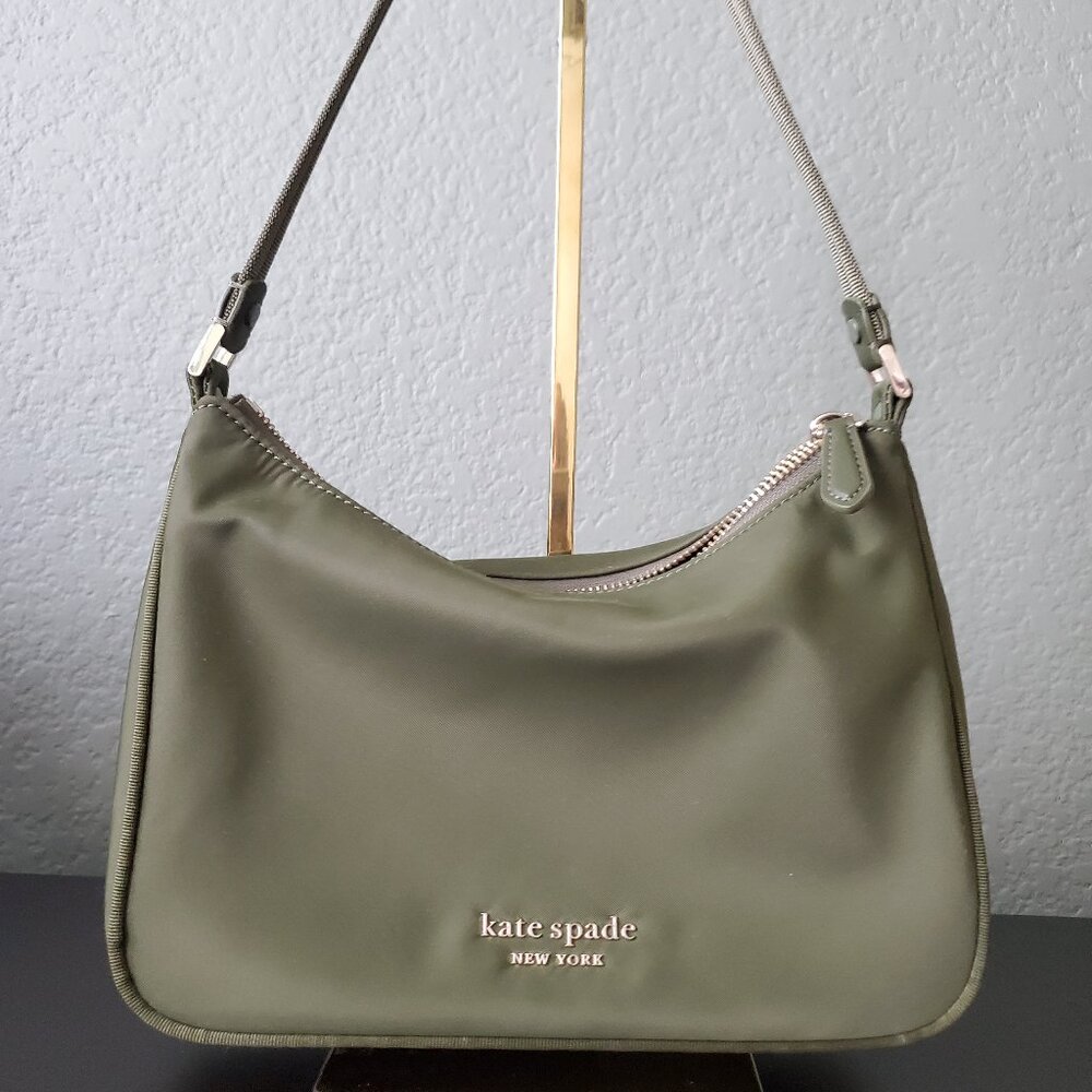 Kate Spade The Little Better Sam Nylon Shoulder Bag Cedar Green